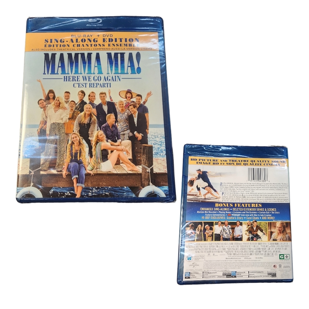 Mamma Mia Here We Go Again Sing Along Edition New in Shrink
